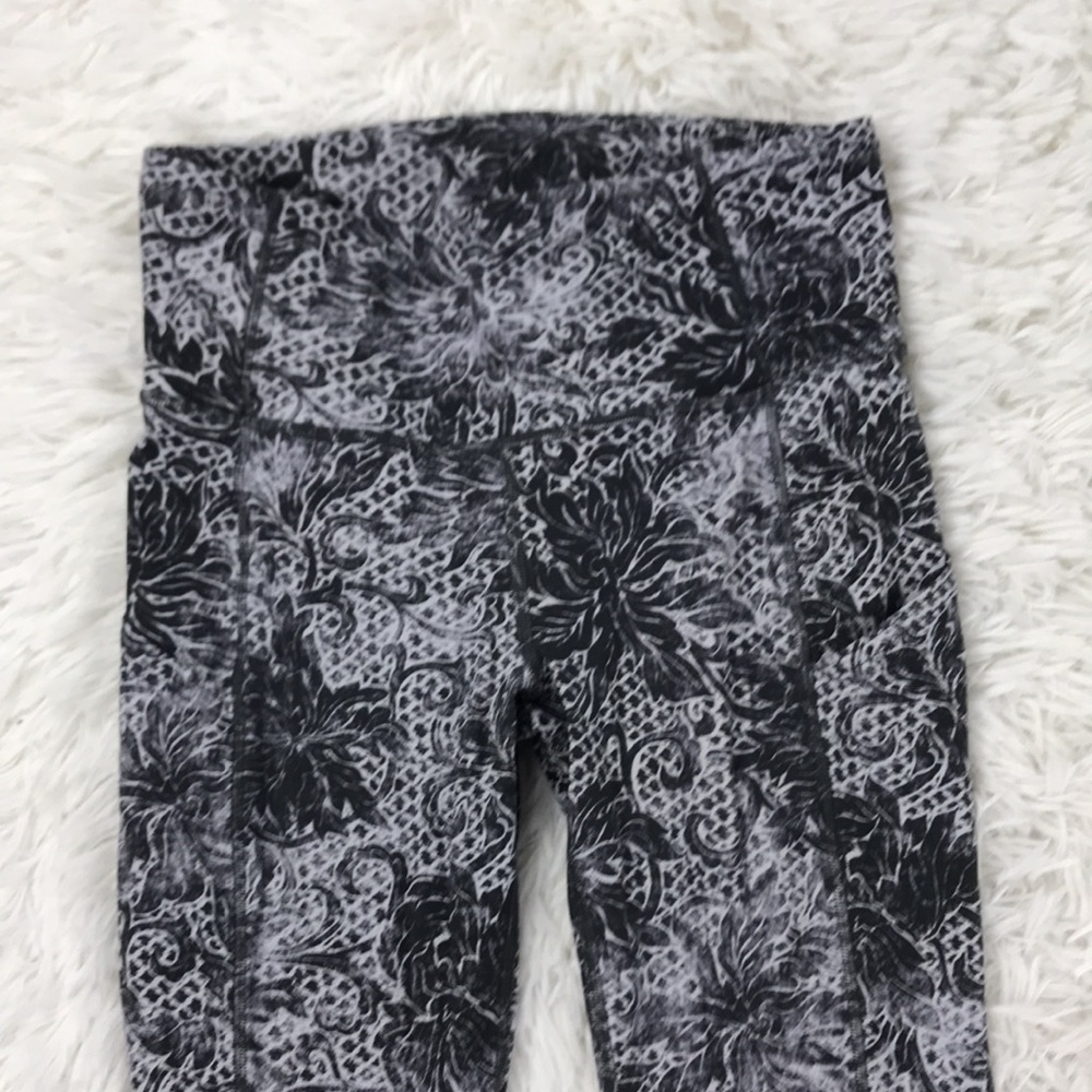 Lululemon Fast & Free 7/8 Tight II *Nulux 25" Serigraph Starlight Black Multi - Picture 3 of 7